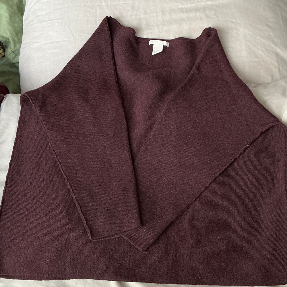 H&M Deep Burgundy Cowl Neck Sweater
